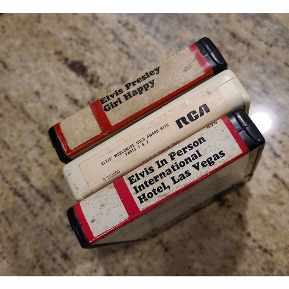 Lot of 3 Elvis Presley - Las Vegas, Girl Happy, Gold Awards8-Track Tapes - Picture 8 of 10